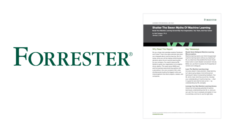 Forrester Report: Shatter The Seven Myths Of Machine Learning